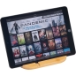 Preview: Tablet- Smartphonehalter aus Bambus mit Deinem Wunschtext