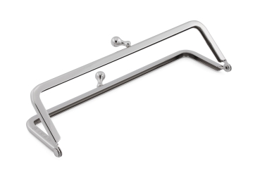 Börsenbügel 14cm mit Designverschluß, silberfarbig