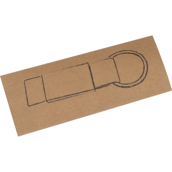 Schlüsselanhänger mit schwarzem Stoffband und Deiner Wunschgravur