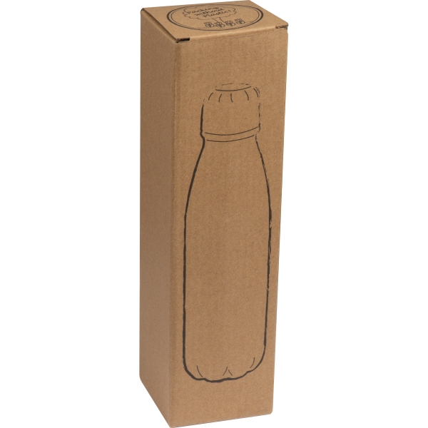 Trinkflasche aus Metall schwarz mit Deiner Wunschgravur