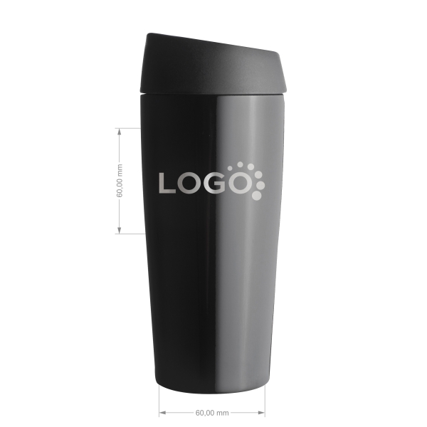 Trinkbecher aus Edelstahl, 400 ml mit Deiner Wunschgravur